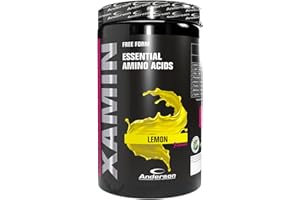 ANDERSON PROFESSIONAL SPORT SUPPLEMENTS Anderson 312g Aminoacidi Essenziali - Lemon, 17.2% Leucina, 14.5% Lisina, 10.8% Valina, 9.4% Fenilalanina, 9.2% Isoleucina, 8.6% Treonina, 5.4% Metionina, 2.1% Triptofano - XAMIN