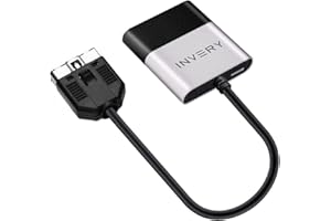 INVERY Airdual Adapter Bluetooth kompatybilny z Land Rover Range Rover Android i iPhone Bezprzewodowy adapter do iPoda Samochodowa integracja przewodowa