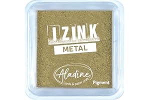 Aladine Encreur Izink Quick Dry, Or, 5 x 5 cm 19548