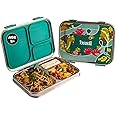 Basil Bento Box – 900 ml 3-Compartment Stainless Steel Lunch Box for Kids | Leak-Proof Tiffin Box for School - Green Dino | Hocus - Docus