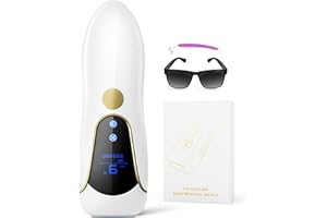 DEPLITE Depiladora Luz Pulsada IPL con Función de Enfriamiento, Mode RH/AR/SC, 9 Nivel de Energía, 999.900 Flashes, Depiladora Laser Para Piernas, Bikini, Axilas, Cara, Cuerpo