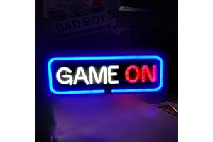 LMYDIDO Game On Neon Sign Game Room Neon Light Gaming LED Neon Lights Gamer Gift for Teen Boys Game Room Decor PlayStation Light Up Signs for Wall Bedroom Home Bar (15.7 * 5.7inches)