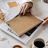 A5 Kraft Cardboard Cover 70 Leaves 110 grams Flat Unlined Notepad