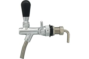 PERA G5/8 Bierzapfhahn mit Durchflusskontrollventil, für Zugbier, Zugbier