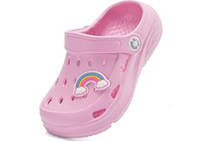 JUJIAOSO Kid's Unsiex Garden Shoes Slip on Sandals Cute Cartoon Slides Clogs