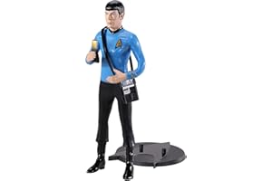 The Noble Collection Star Trek Bendyfigs Spock - 7.5in (19cm) Noble Toys Bendable Figure Posable Collectible Doll Figures with Stand