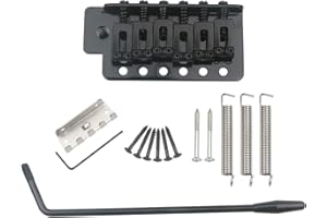 SWHMC Schwarze Tremolo-Brücke für Strat-E-Gitarren-Set
