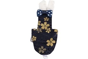 CAIQINLEN Pannolini per pappagalli, pannolini regolabili per uccelli domestici lavabili con motivo a fiori dorati riutilizzabili morbidi per pappagallini per calopsitte per ara(numero XS, Fiore d'oro tibetano)