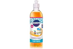 EcoZone Orange & Blossom Coconut Washing Up Liquid, Tough on Grease, Gentle Dish Washing Formula made with Natural Plant-Based Ingredients, Vegan Friendly Kitchen Detergent (500ml Bottle)