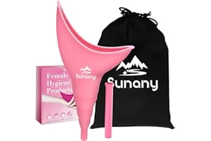 SUNANY Urządzenie do oddawania moczu dla kobiet, silikonowy lejek do pisuaru, przenośny pisuar dla kobiet, lejek do siusiu, wielokrotnego użytku, dla kobiet, lejek do siusiu, na zewnątrz, aktywności, kemping