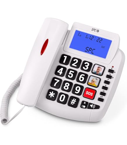 Alcatel XL535 Duo – Telefono Cordless DECT Per Anziani Con 2 Portatili, Grandi Tasti E Display Retroilluminato, Blocco Chiamate E Vivavoce