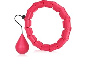 ZEALBEA FOCUS Smart Hula Hoop Fitness Hula Hoop with Ball Smart Hula Ring Hoops Weighted Hula Circle 24 Detachable Fitness Ring with 360 Degree Auto-Spinning Ball Gymnastics Adult Fitness