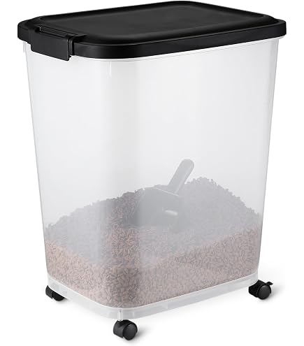 Contenitore Per Alimenti Curver K&BZ - Capacità 20 Kg / 54 Litri, Metallizzato, Per Cibo Animali