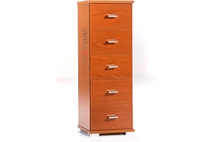 LIBEROSHOPPING.eu - LA TUA CASA IN UN CLIK Mueble cajonera pequeña madera 5 cajones multifunción (cerezo)