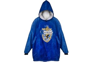 AAA MERCHANDISE Harry Potter: Ravenclaw Oversized Blanket Hoodie Blue