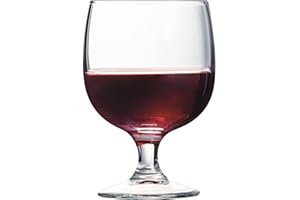 Arcoroc - Collection Amélia - 6 Verres à pied 25cl en verre trempé - Résistants et empilables - Usage professionnel - Fabriqués en France