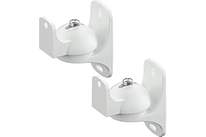 MAHARA King Universal Tilt & Swivel Speaker staffa di montaggio a parete, coppia, per altoparlanti Surround Sound Speakers, compatibile con SONOS PLAY:1, max. Peso altoparlante 3,5 kg per sistemi