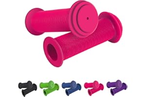 RosewineC Bike Handlebar Grips Soft Non-Slip Bicycle Handle Grips Scooter Handle Grips Rubber Handle Cover for Kids Boys Girls