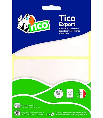 Carta Adesiva Bianca 4 Per Foglio Etichette Indirizzi Autoadesive A4 Per Stampante - 4 Per Foglio, Carta Bianca, Adesivo Permanente, Ideale Per Laser Etichette Indirizzi A4 - Foto 3