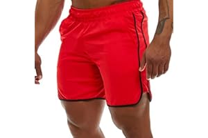 Genfien Męskie spodenki sportowe, szybkoschnące, krótkie spodenki do biegania, fitness, spodnie treningowe, dla chłopców