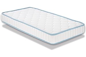 FUSIONHOME - Colchón Minicuna 50x80 cm Bebé Aloe Baby - Reversible Verano - Invierno - Colchón Cunas para Bebes Tejido Strech 100% Transpirable Ultra Suave - Núcleo HR de Alta Densidad
