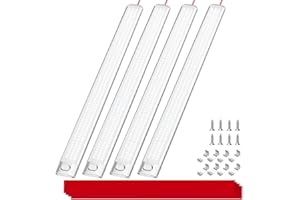 MERTTURM 12V LED Light(15.35”L), Super Bright 1700LM 10W 168LEDs Interior Light Bar, DC12-85 Volt LED Light Strip with ON/Off Switch for Car Interior Truck Travel Trailer Van RV Lorry Camper(4pcs)