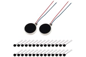 DiGiYes Lot de 20 mini moteurs vibrants CC 3 V 12 000 tr/min 10 x 3 mm pour téléphone portable et tablette