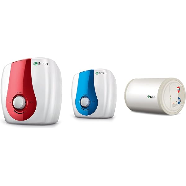 Buy AO Smith Water Heater White 5 Star u0026 Storage 15 Litre Horizontal Water  Heater White - 4 Star u0026 SGS-GREEN-006 Storage 6 Litre Vertical Water Heater  (Geyser) White Express Heat 5