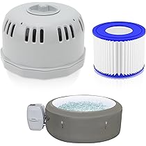 Lot De 2 Filtres En Mousse Lavables Pour Spa Lazy Spa S1 VI - Réutilisables, Dimensions 108x40x73mm, Bleu