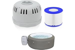 VEGENA For Lay Z Spa Filter Holder Housing, Pool Cleaning Cartridge Holder, Cover and Housing Set for Spa's Filter System, Lay-Z-Spa Bestway Double Filter Housing for Lazy Spa All Models New 54123 54112