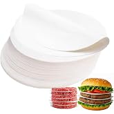 Hugwish 2000pcs Round Burger Paper 13cm, Nonstick Hamburger Separator Smash Burger Separators (2000, 13cm)