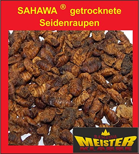 SAHAWA 21076 Seidenraupen Koifutter Fischfutter 1 Liter Beutel, Koifutter, Schildkrötenfutter, Teichfutter, Teichsticks