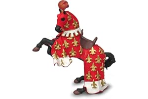 Papo 39257 Prinz Philips Pferd, rot Mittelalter - Fantasy Figur, Mehrfarben