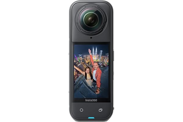 Insta360 X5 - Caméra 360 8K, Perche à Selfie Invisible, qualité Premium Jour et Nuit, objectifs Robustes & remplaçables, Appareil Photo vidéo étanche, dashcam, pour vlog, Moto, Sport, Voyage