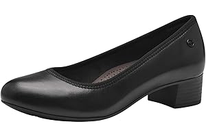 Tamaris Comfort Damen Pumps aus Leder Kleiner Absatz