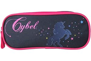 Bagtrotter Trousse Scolaire 2 Compartiments Cybel Marine Et Rose