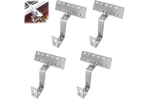 YUANYUU 4 Piezas Gancho de Techo Fotovoltaico Ajustables, Soportes Paneles Solares Galvanizados en Caliente 150 mm x 50mm, Accesorios de Soporte Panel Solar Montaje Techo Gancho (4 Piezas)