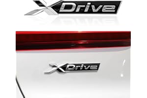 OYDDL 3D XDRIVE Auto Metall Chrom Schriftzug Emblem Aufkleber Replacement Kompatibel mit BMW X1 X3 X4 X5 X6 X7 E70 E90 F10 F15 F25 F30 F48 Zubehör (Silber)