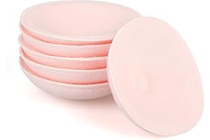 BROCO 6pcs Reusable Nursing Pads for Breastfeeding Mothers, Nursing Pads Set Nursing Pads Washable Organic Bamboo Nursing Pads Reusable Nursing Pads Washable Soft Absorbent Nursing Pads