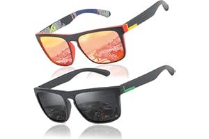 LEDING&BEST Gafas de sol polarizadas Hombre Mujere/verano Aire libre Deportes Golf Ciclismo Pesca Senderismo 100% Protección UV400 Gafas para Conducción