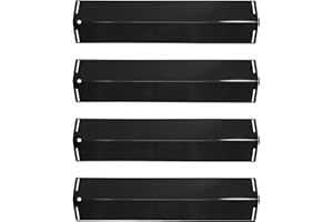 LOKHING Gas Barbecue Parts 92151 (4-Pack) Placa de Calor de Acero de Porcelana, protección térmica Parade Parrilla de Gas de Campingaz, CCLIFE, Landmann, Char-Broil, Broil-Master Parrillas