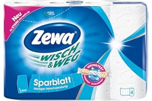 ‎ZEWA Zewa Wisch & Weg Sparblatt, 4 Stück