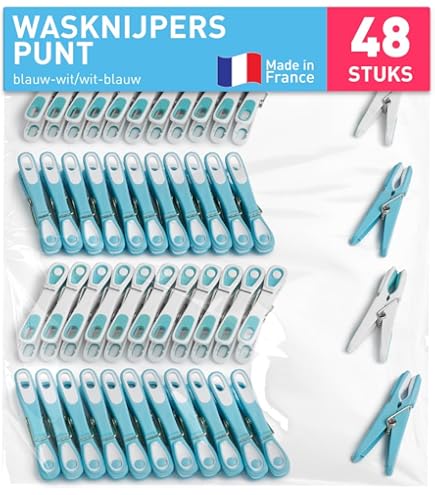 Set van 2 Magic Ondergoed Wasknijper Hanger - Opvouwbare Waslijn - 12 Wasknijpers - Kleerhanger | Best Deals Online BV