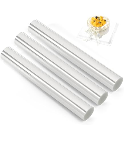 Zocipro Taartrandfolie 15 cm x 10 m, transparante acetaatrol, taartfolie, harde taartfolie voor cake, chocolade-mousse, cake, knutselen, hoge taart, folieland voor stabiliseren en decoratie
