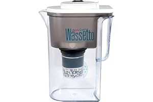 ACALA QUELL Filtro de agua AcalaQuell® Wassetto | Bianco | Jarra con filtro de agua | La filtración más alto rendimiento | Cartucho de filtro de varias capas | Principios de la naturaleza