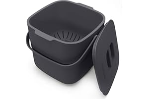 YourCasa Cubo de Basura Cocina 7L para la Basura orgánica Diaria en la Cocina - para lavavajillas - Resistente a los olores Cubo Basura organica Cubo Basura organica pequeño Cubo organico (Antracita)
