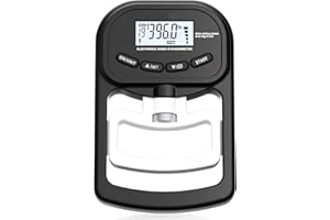 VEGOATY Digitaler Handkraftmessgerät, 396lb/180Kg SchwarzHand Dynamometer Grip Strength Trainer mit USB-Ladekabel, Grip Strength Trainer Elektronische Griffkraft Messgerät Großer LED-Bildschirm
