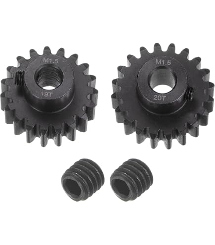 KUENCE 100 Stück Kunststoff-Stirnräder – 0,3 Modul, 9 Zähne, Bohrung 1mm (0,95mm), Für DIY-Modelle (9T, 3,3mm X 3,5mm Ritzel)