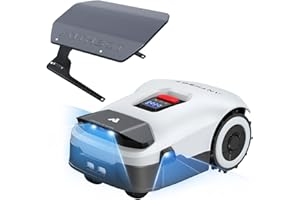 ANTHBOT Genie 600 Robotic Lawnmower Set with Garage, without Boundary Cable, Recommendation 650 m², Max. 850 m², Lawn Robot with RTK+4 Camera Vision, Precise Navigation, AI Obstacle Avoidance & App