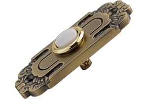 HONSEADEK Botón de timbre de puerta resistente iluminado Timbre de puerta de metal con cable botones de presión timbre de puerta con cable botón pulsador de repuesto interruptor de timbre de puerta